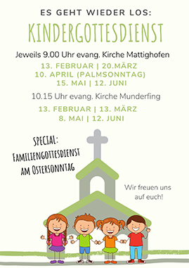 Kindergottesdienst - Termine 2022