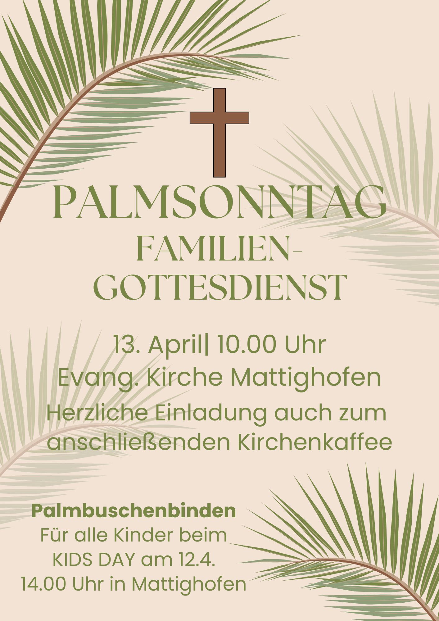 Palmsonntag - Familiengottesdienst
