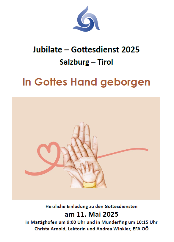 Jubilate Gottesdienste 2025 - 11. Mai 2025