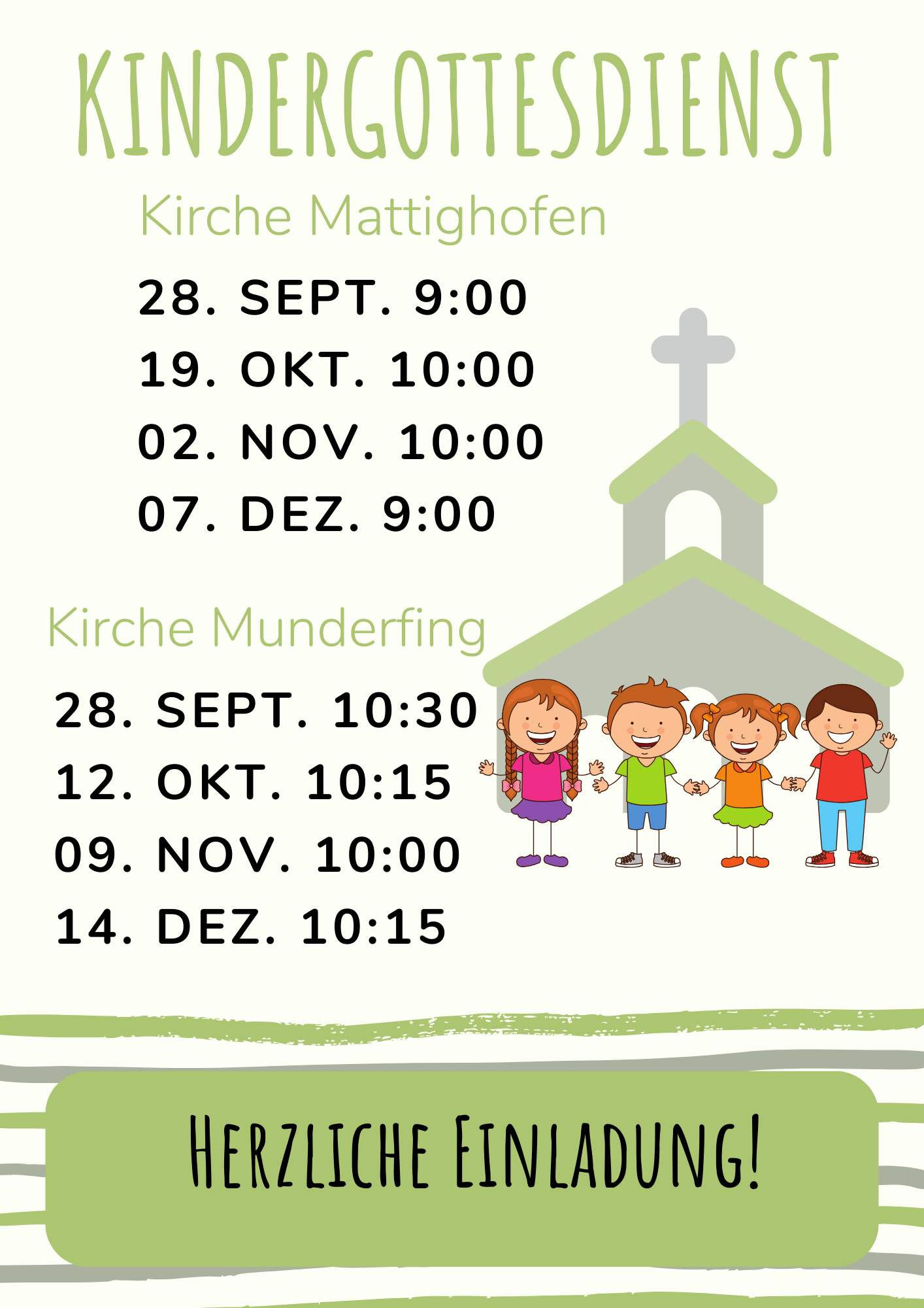 Angbote für Kinder und Jungendliche