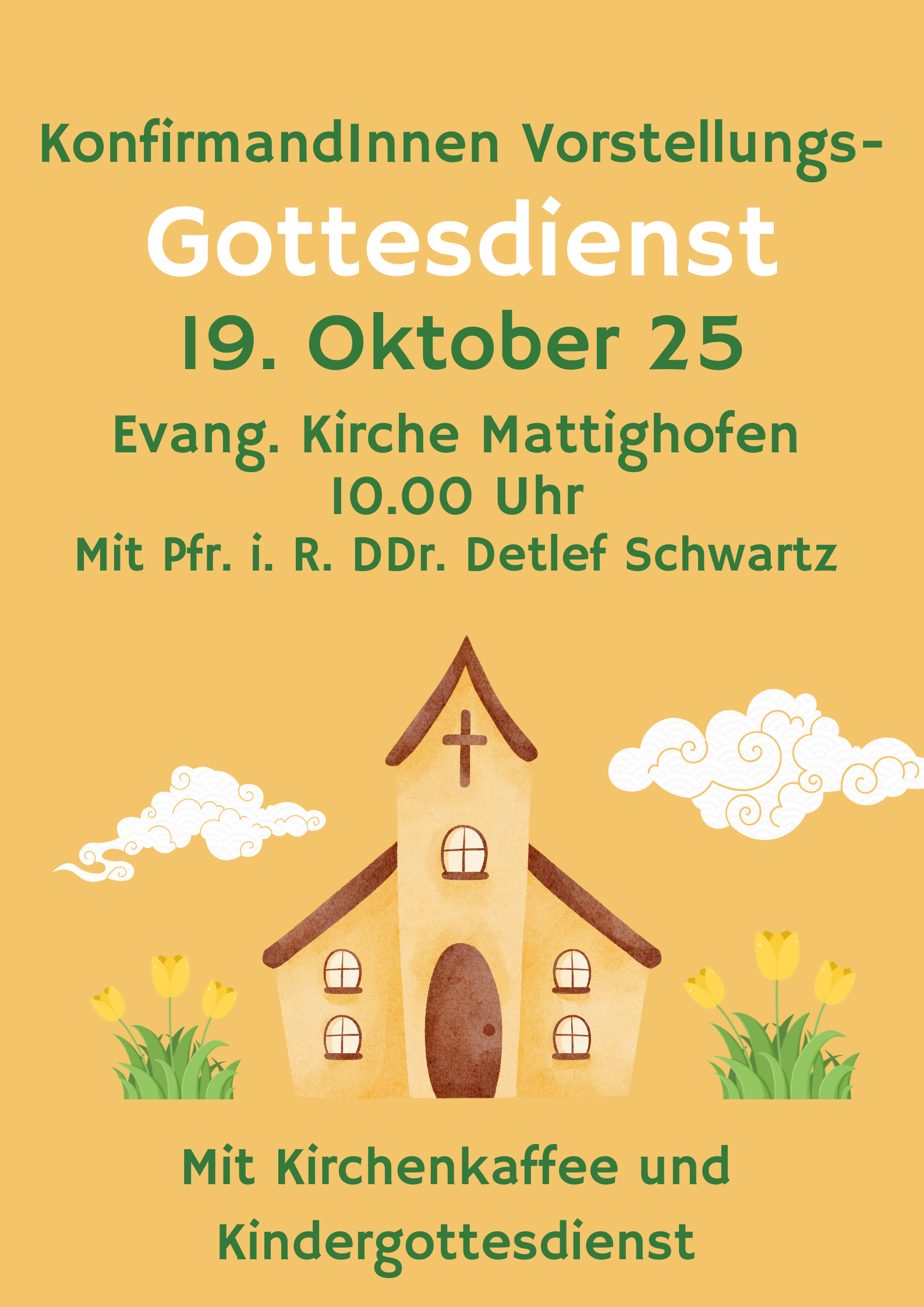 KonfirmandInnen Vorstellungs- Gotttesdienst - 19. Okt. 2025 